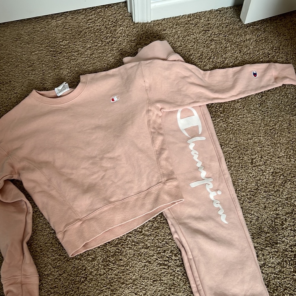 Champion, sweatpants set, Size X-Small, Pink, Activewear, Athlesure